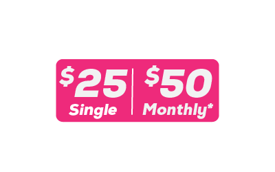 $18 Single | $40 Monthly