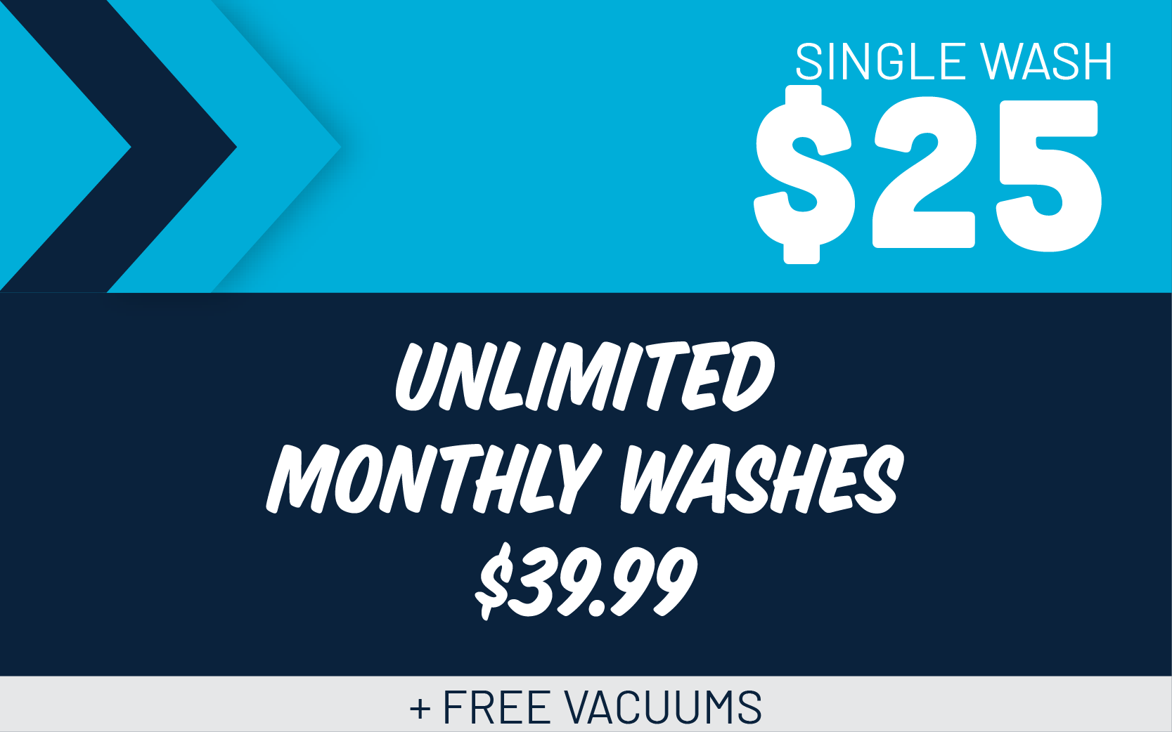 Unlimited Monthly Washes - $35.99 per month