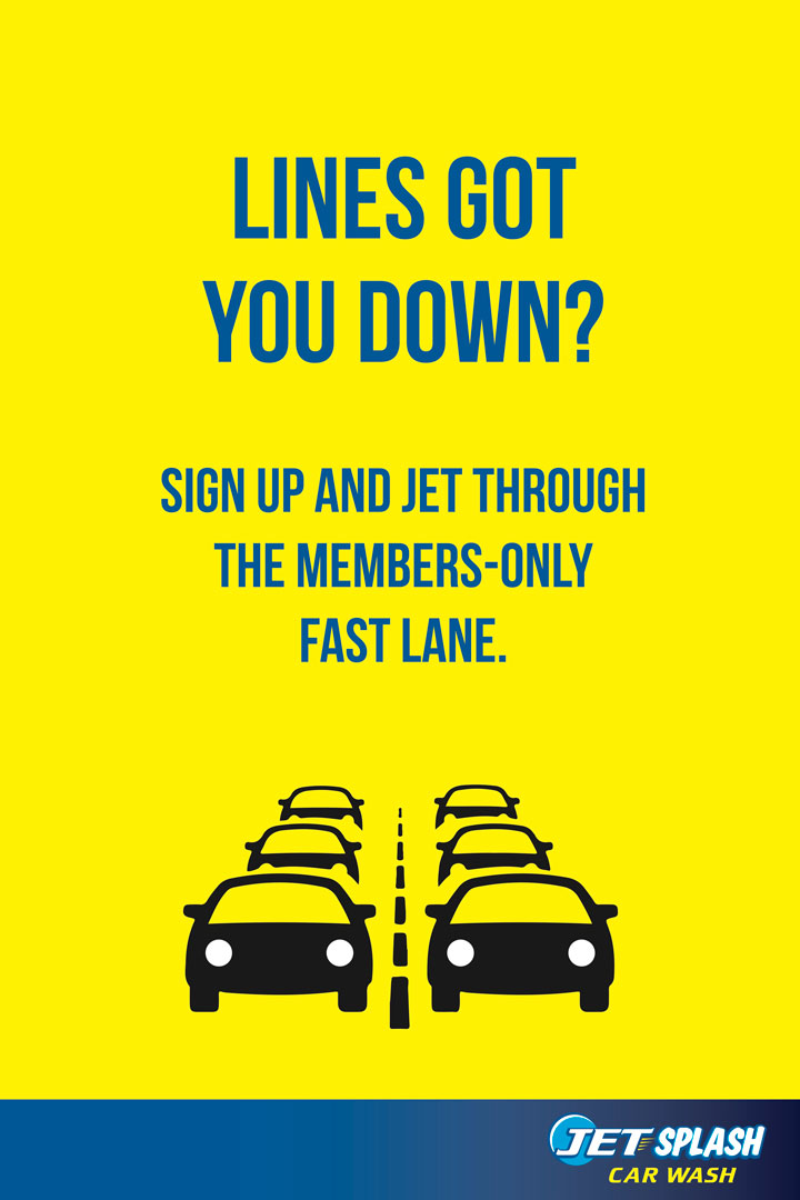 Sign up and jet through the members only fast lane