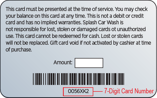 Gift Card Back