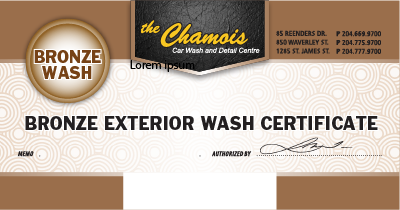 Exterior Certificate