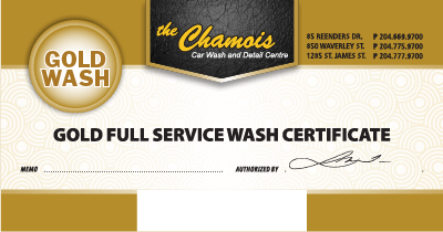 Gold Wash Certificate